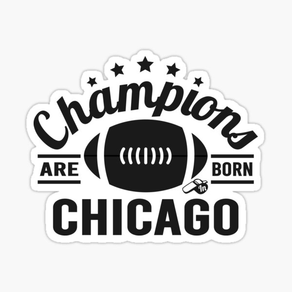 Item preview, Champions Are Born In Chicago , Football fans vintage gift designed and sold by lamjar-art.