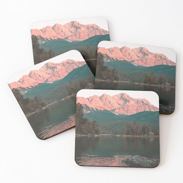 Item preview, beautiful sunset at lake Eibsee designed and sold by Narniax.