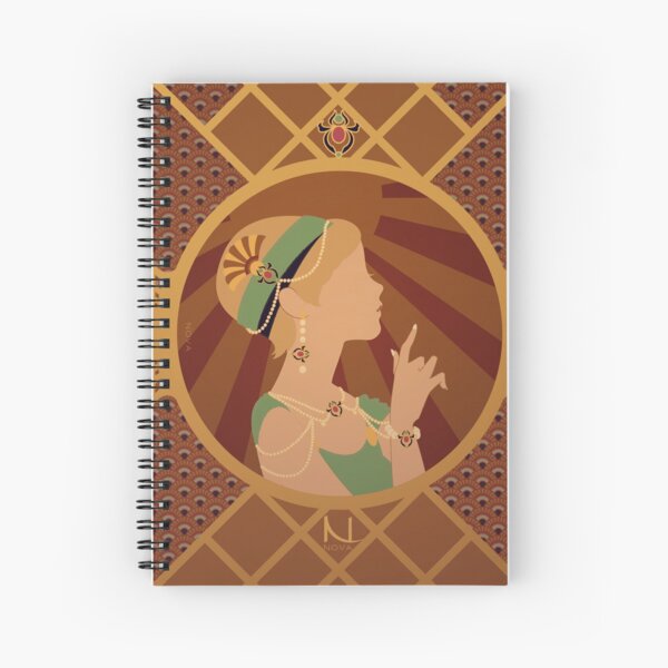Scarabée du Nil en Egypte - Illustration Art Nouveau Cahier à spirale