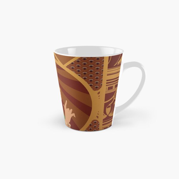 Scarabée du Nil en Egypte - Illustration Art Nouveau Mug long