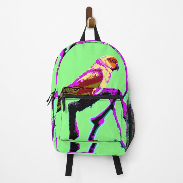 Item preview, Neons and Pastels Barbados Green Parrot_Rose-Ringed Parakeet_Lime-Green Background designed and sold by StayCuztom.