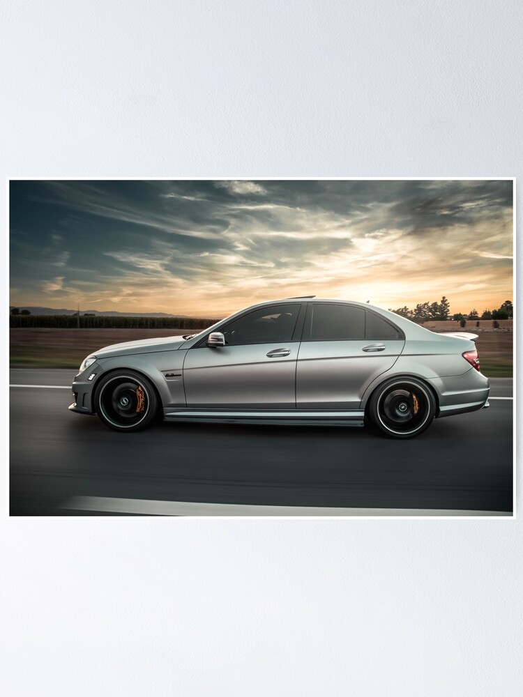 12 Mercedes Benz C63 Amg Edition 1 W4 Side Rolling Shot Poster By Fmjpatolot Redbubble