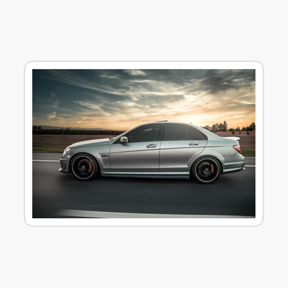 12 Mercedes Benz C63 Amg Edition 1 W4 Side Rolling Shot Poster By Fmjpatolot Redbubble