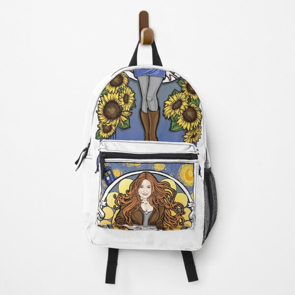 The Girl Who Waited (Amy under a Van Gogh sky) Backpack