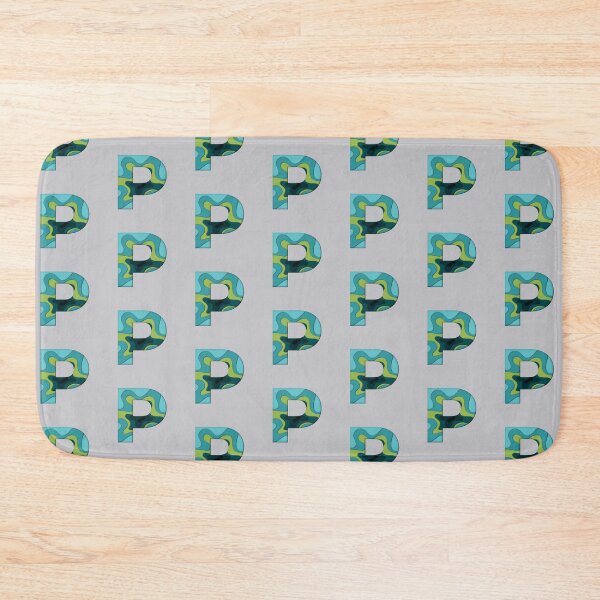 Item preview, Papercut Alphabet -  P - Green Blue designed and sold by AuroCreatives.