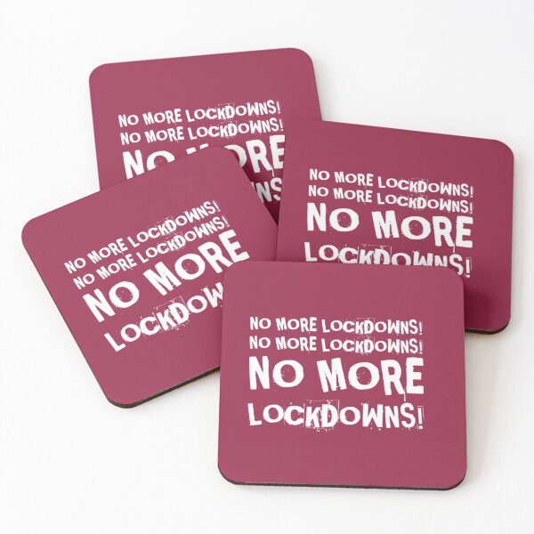 Item preview, No More Lockdowns! (White letters) designed and sold by Twittlefish.