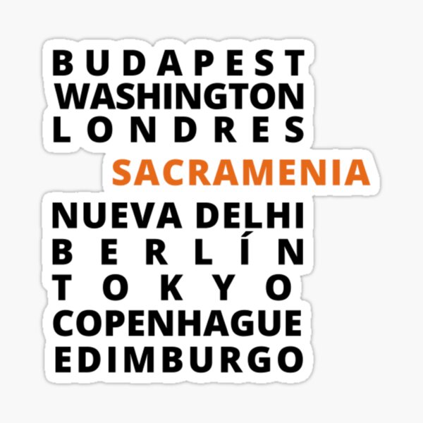 Ciudades del mundo - Sacramenia, Segovia Pegatina