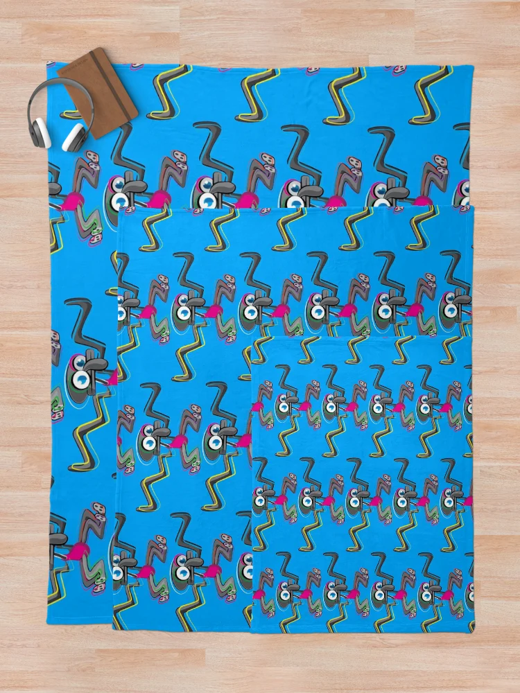 Thumbnail 5 of 6, Throw Blanket, electro-squid! designed and sold by Raul-Raziel.