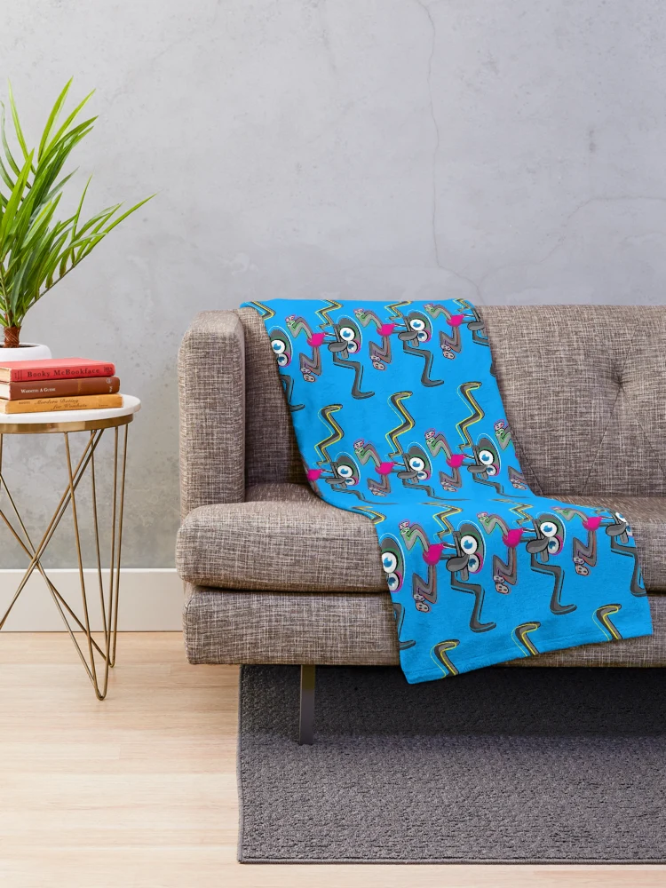 Thumbnail 2 of 6, Throw Blanket, electro-squid! designed and sold by Raul-Raziel.
