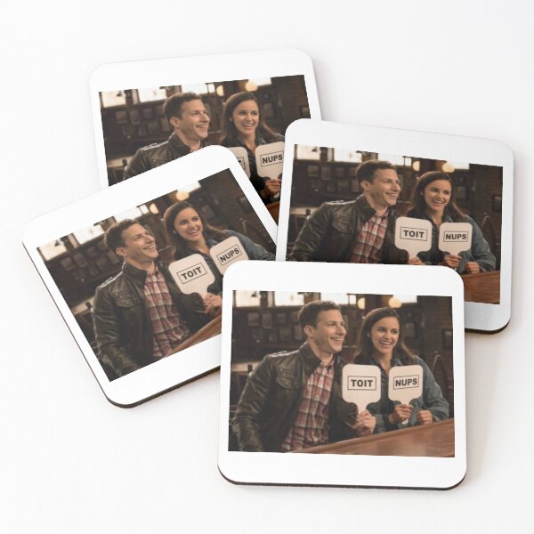 Item preview, Amy Santiago and Jake Peralta - Toit Nups designed and sold by Brooklyn-99shop.