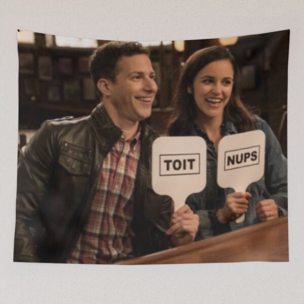 Item preview, Amy Santiago and Jake Peralta - Toit Nups designed and sold by Brooklyn-99shop.