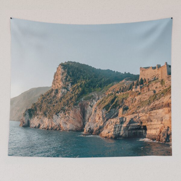 Item preview, beautiful Italian sunset oceanview Cinque Terre designed and sold by Narniax.
