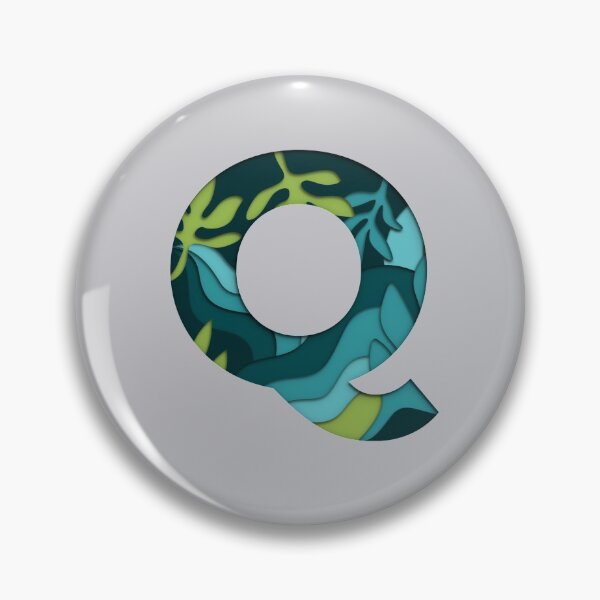 Item preview, Papercut Alphabet -  Q - Green Blue designed and sold by AuroCreatives.