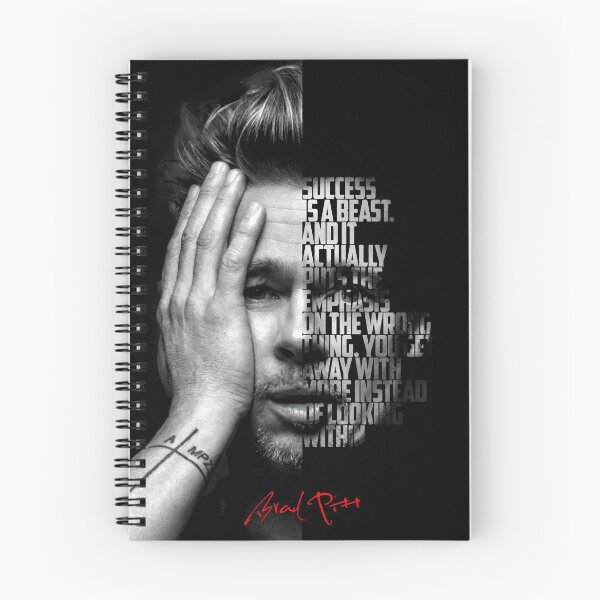 Item preview, Black and white Brad Pitt quote poster designed and sold by Enea Kelo.