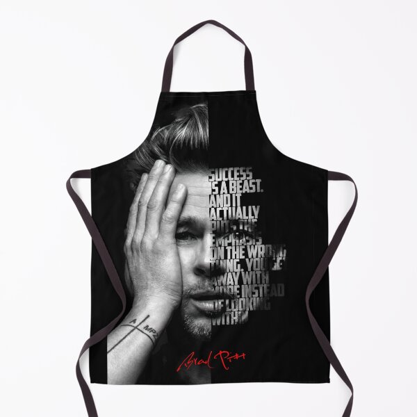 Item preview, Black and white Brad Pitt quote poster designed and sold by Enea Kelo.