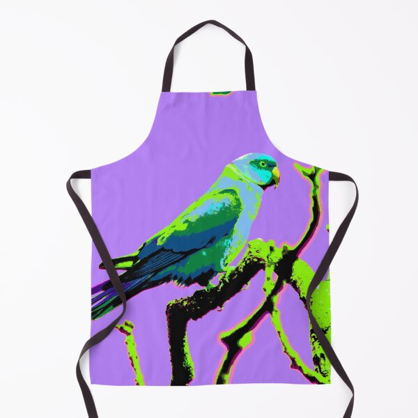 Item preview, Neons and Pastels Barbados Green Parrot_Rose-Ringed Parakeet_Amethyst Background designed and sold by StayCuztom.