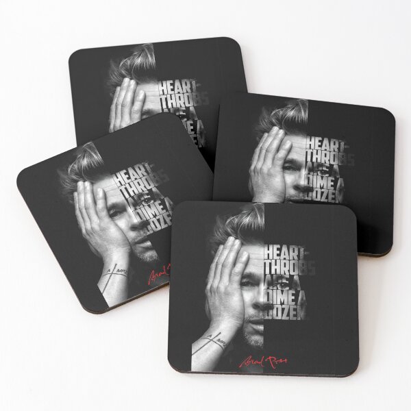 Item preview, Black and white Brad Pitt quote poster designed and sold by Enea Kelo.