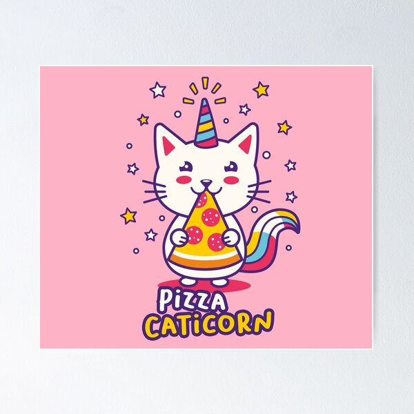 Item preview, Pizza Caticorn designed and sold by lemontee.