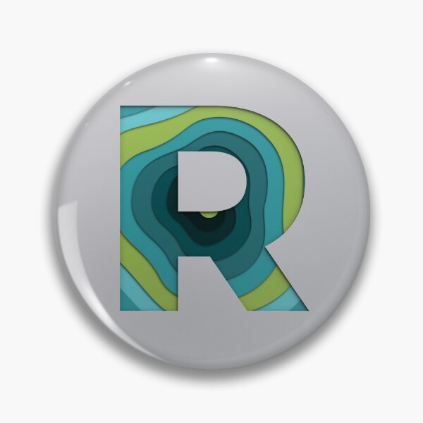 Item preview,  Papercut Alphabet -  R - Green Blue designed and sold by AuroCreatives.
