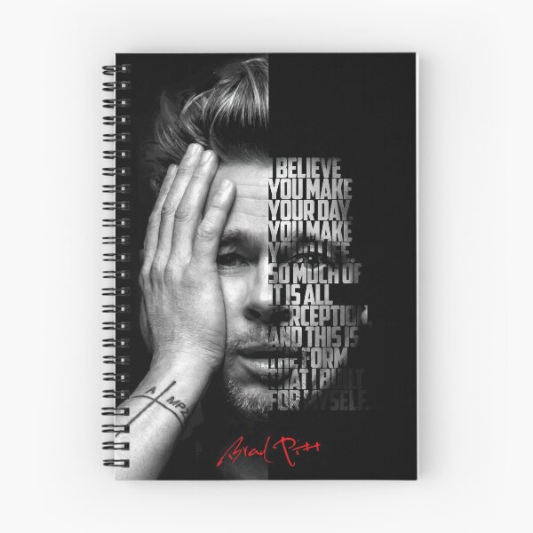 Item preview, Black and white Brad Pitt quote poster designed and sold by Enea Kelo.