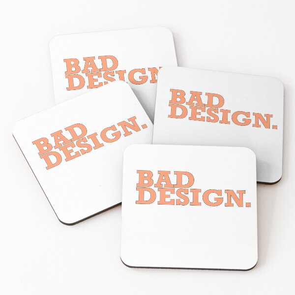 Item preview, Bad Design Black designed and sold by frankuffmann.