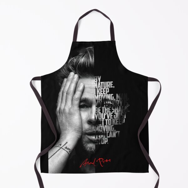 Item preview, Black and white Brad Pitt quote poster designed and sold by Enea Kelo.