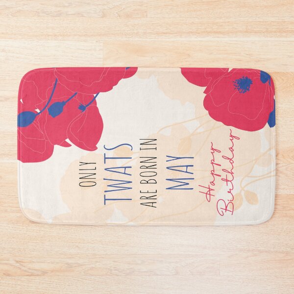 Item preview, Only Twats Are Born in - May - Swear Words Birthday Card designed and sold by mydoodlesateme.