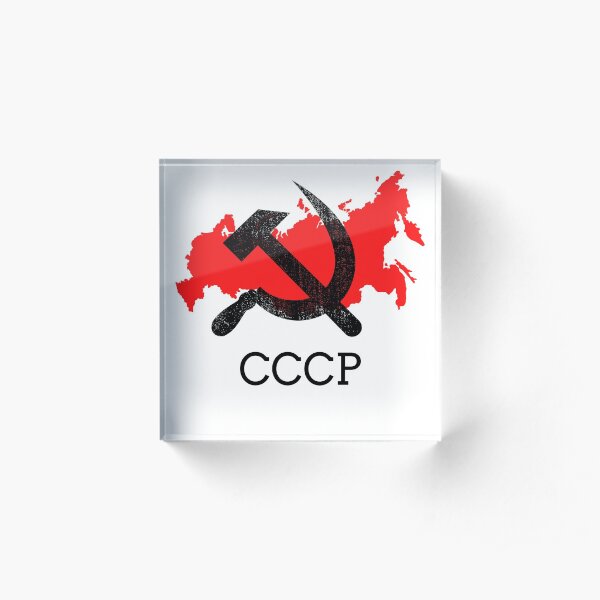 CCCP Flag CCCP Pin CCCP Shirt Acrylic Block