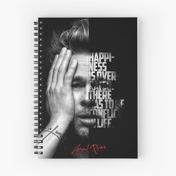 Item preview, Black and white Brad Pitt quote poster designed and sold by Enea Kelo.