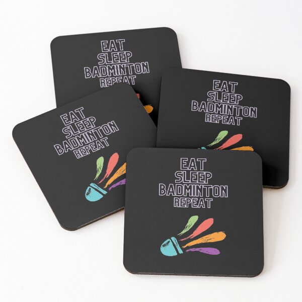Item preview, EAT SLEEP BADMINTON REPEAT designed and sold by PetitePeche.