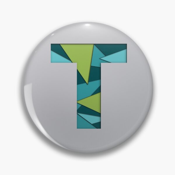 Item preview,  Papercut Alphabet -  T - Green Blue designed and sold by AuroCreatives.