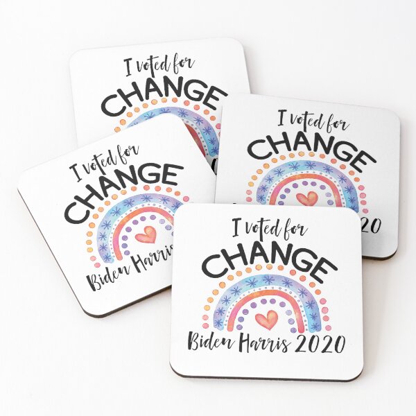 Item preview, I Voted for Change Biden Harris 2020 designed and sold by Katey1285.