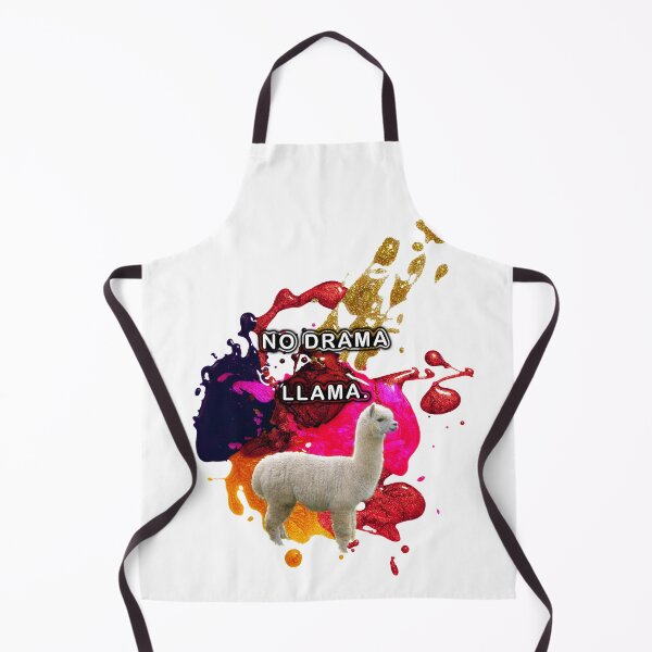 Item preview, No drama llama on white background designed and sold by Oceanwaves-06.