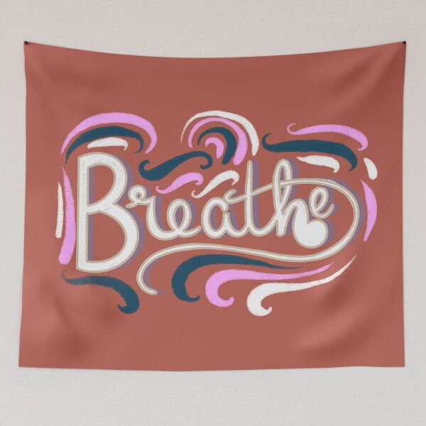 Item preview, Breathe Swirls Pink and White designed and sold by LizLanspery.