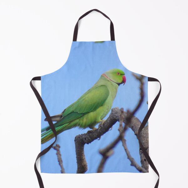 Item preview, Barbados Green Parrot_Rose-Ringed Parakeet_Blue Sky Background Original designed and sold by StayCuztom.