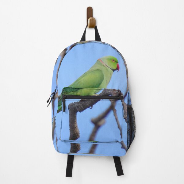Item preview, Barbados Green Parrot_Rose-Ringed Parakeet_Blue Sky Background Original designed and sold by StayCuztom.