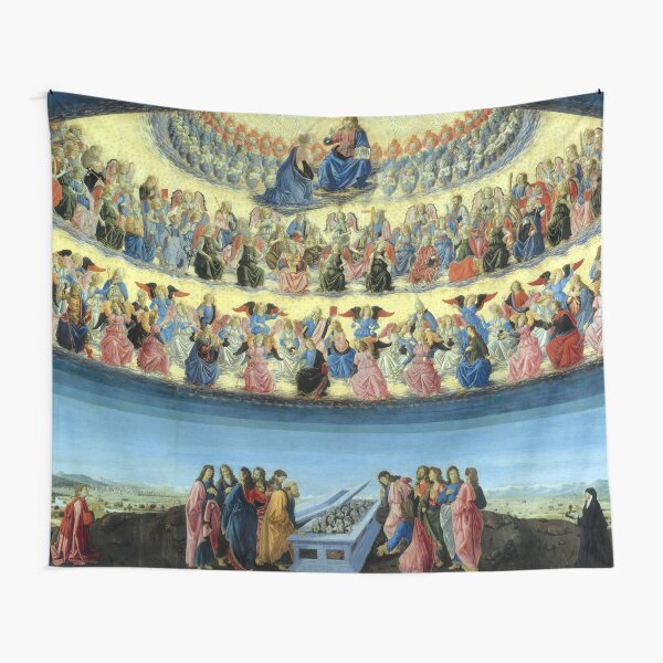The Assumption of the Virgin (1475 - 1477) by Francesco Botticini Tapestry