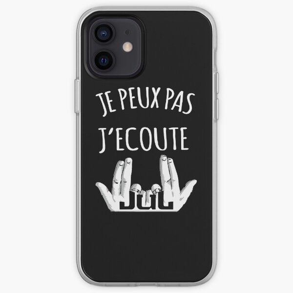 Je peux pas j'écoute JUL Coque souple iPhone