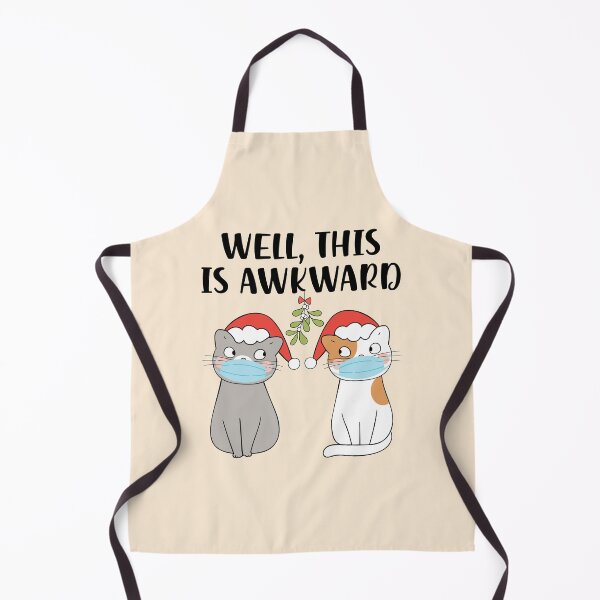 Item preview, Funny Socially Distanced Christmas Cat designed and sold by CrystalCrush.