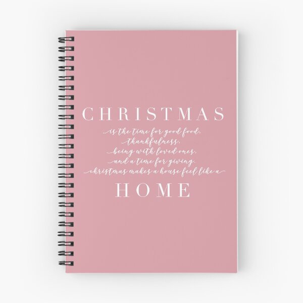 Item preview, Light Dusty Pink Christmas Makes a House Feel Like a Home designed and sold by cranberrystreet.