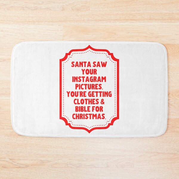 Item preview, Santa Saw Your Instagram Pictures You're Getting Clothes And Bible designed and sold by m95sim.