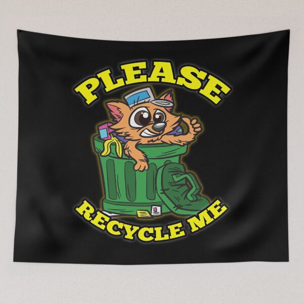Item preview, Please Recycle Me Cat - Fleabag designed and sold by Moonpie90.