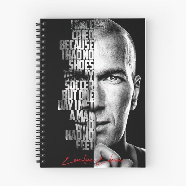 Item preview, Black and white Zinedine Zidane quote poster designed and sold by Enea Kelo.