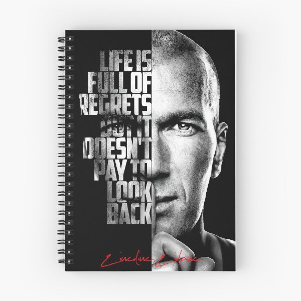 Item preview, Black and white Zinedine Zidane quote poster designed and sold by Enea Kelo.
