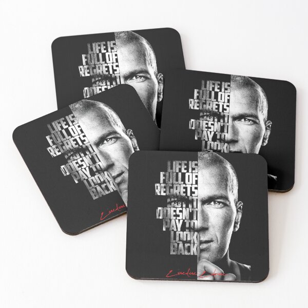 Item preview, Black and white Zinedine Zidane quote poster designed and sold by Enea Kelo.