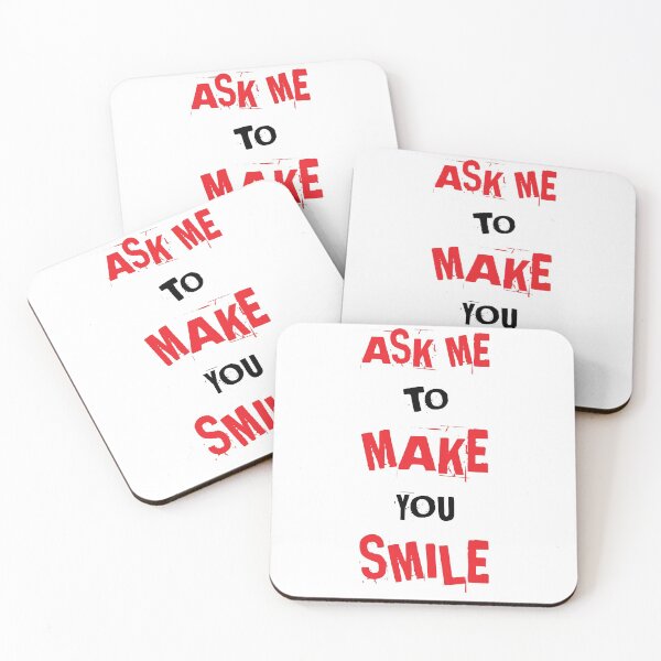 Item preview, Ask me to make you smile #3 designed and sold by Achily.