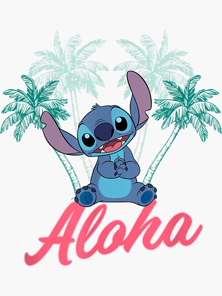 Lilo and Stitch Aloha  Sticker for Sale by MatteoMertz