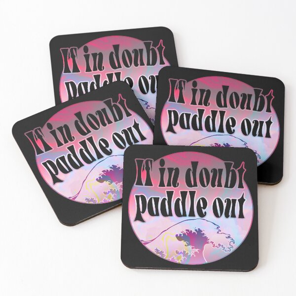 Item preview, If In Doubt Paddle Out (Best Surf Quote - Vintage Retro 70's Design) designed and sold by SassyClassyMe.