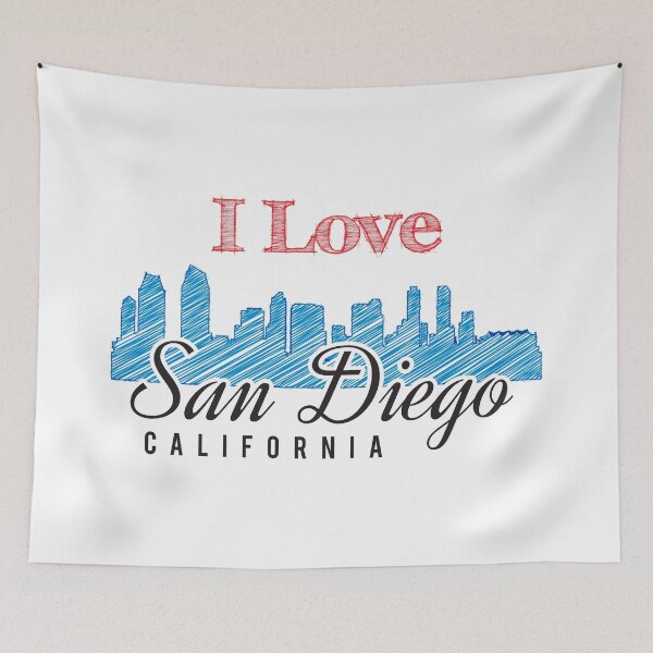 Item preview, I Love San Diego California designed and sold by 4AllTimes.