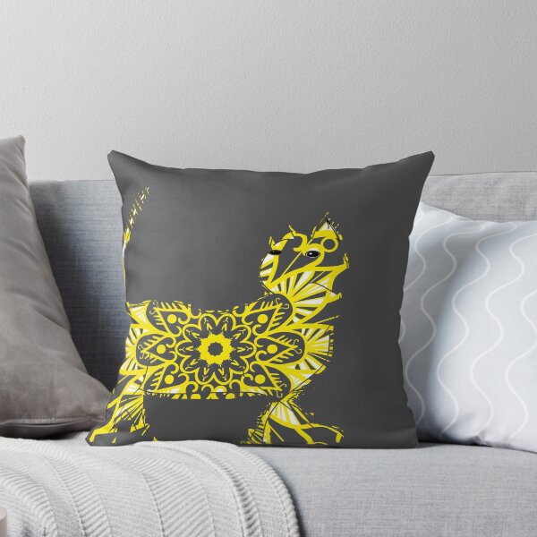 Item preview, Yellow mandala cat  designed and sold by spiritual-tee.